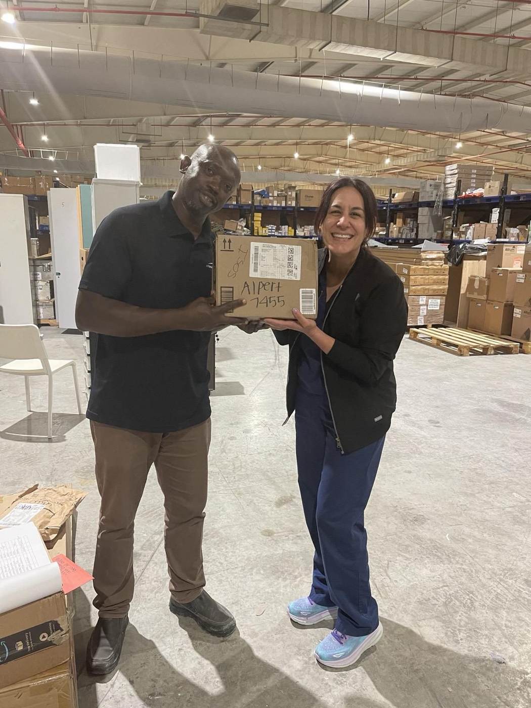 Warehouse handoff and receiving activity